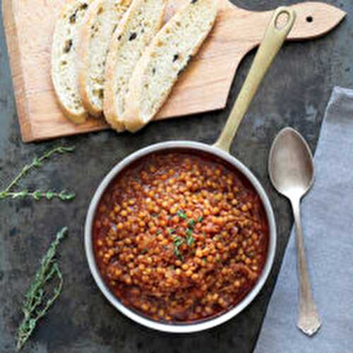 Simple Vegan Balsamic Lentil Stew
