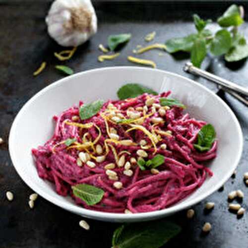 Simple Beet and Coconut Pasta