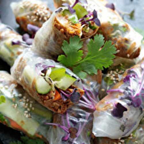 Pulled Jackfruit Summer Rolls