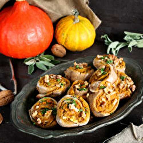 Vegan Savoury Pumpkin Rolls