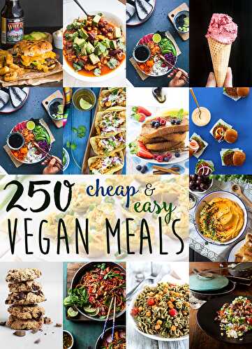 250+ Cheap & Easy Vegan Meal Ideas • Green Evi