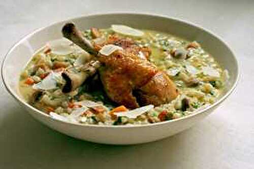 Barley Risotto with Chicken