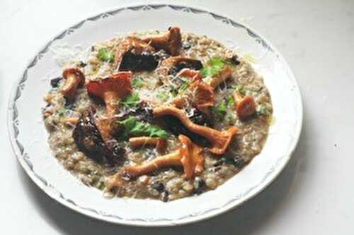 Brown Rice and Mushroom Risotto
