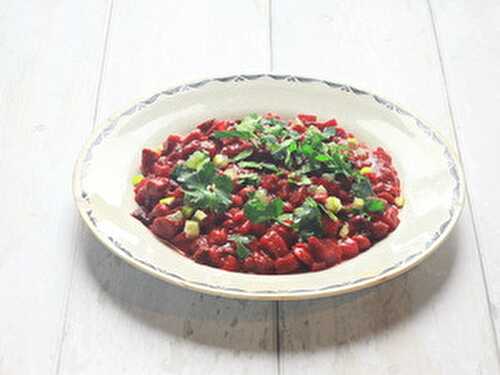 Beetroot and Bean Chilli
