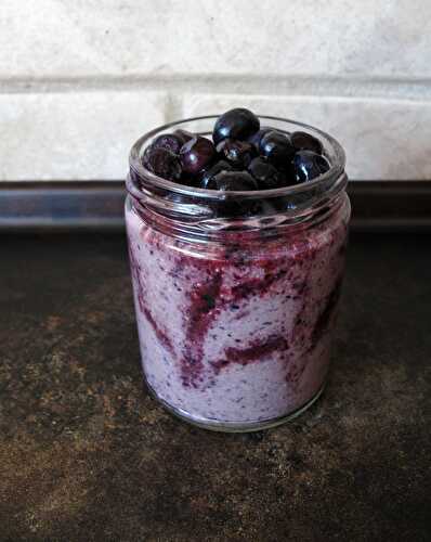 Blueberry Swirl Buckwheat, Amaranth + Walnut Porridge