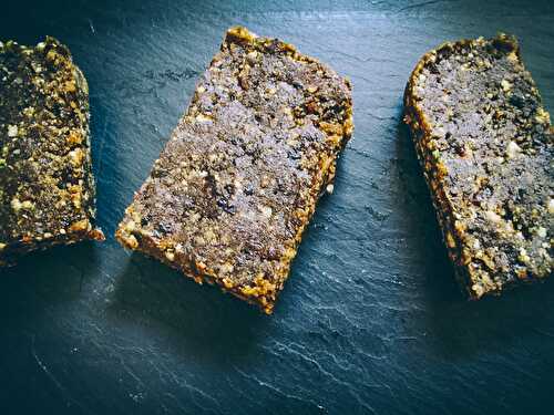 Chamomile + dried plum nut butter bars