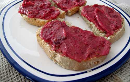 Cranberry-Pear-Peanut Butter Sandwich