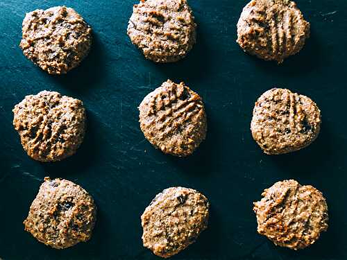 Oat + Almond Chocolate Date Cookies