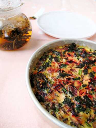 Quiche with Beet Greens
