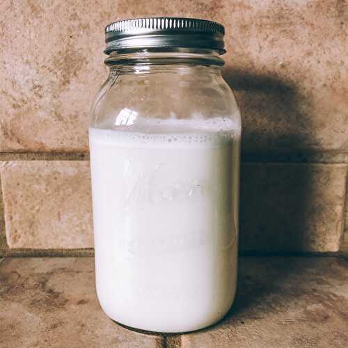 The Easiest DIY Non-Dairy Milk