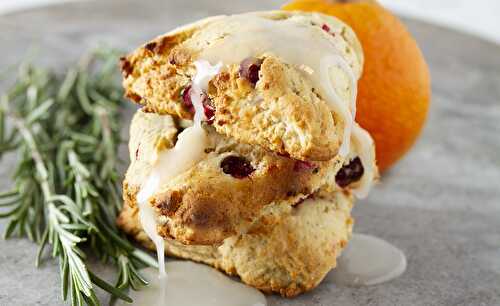 Vegan Orange-Cranberry Scones
