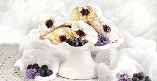 Baked Gluten-Free Blueberry Jelly Donuts