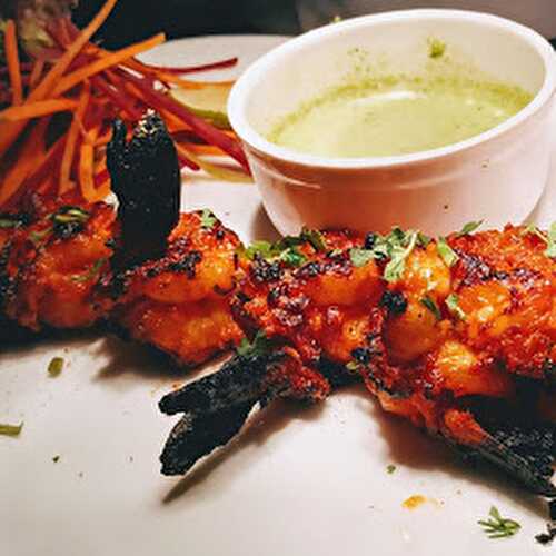 Tandoori prawns