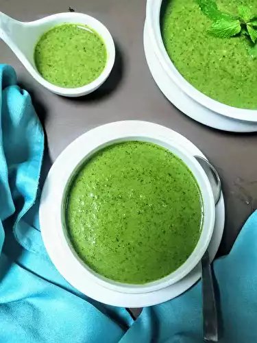 Restaurant style green chutney recipe