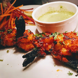 Tandoori prawns