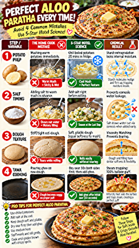 Why Aloo Paratha Tears or Gets Soggy: 3 Chef Fixes