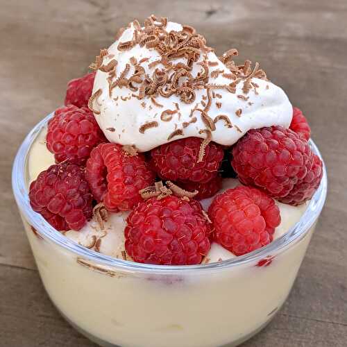 Low Calorie Raspberry Chocolate Pudding