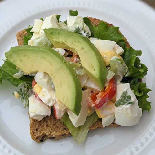 Healthy Low Calorie Egg Salad Sandwich