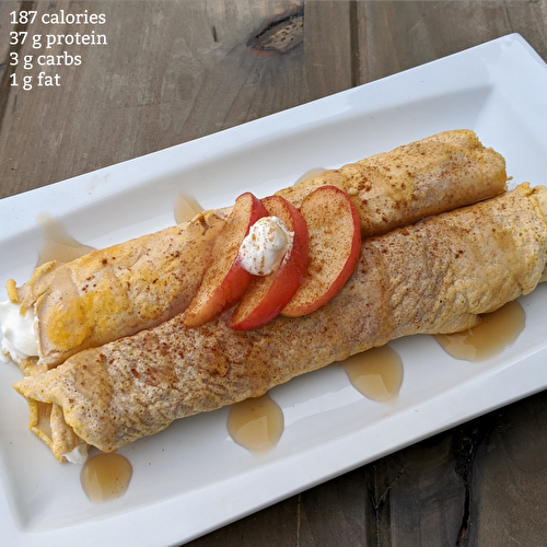 Low Carb Protein Powder Crepes