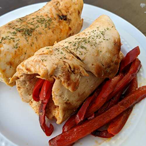 Healthy Chicken Fajita Rollup