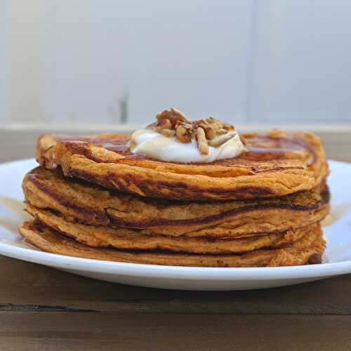Sweet Potato Protein Pancakes