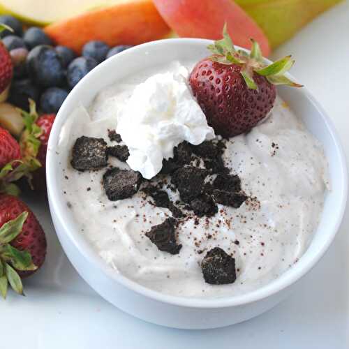 Cookies & Cream Greek Yogurt Fruit Dip