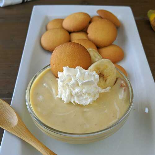 Crustless Low calorie Banana Cream Pie