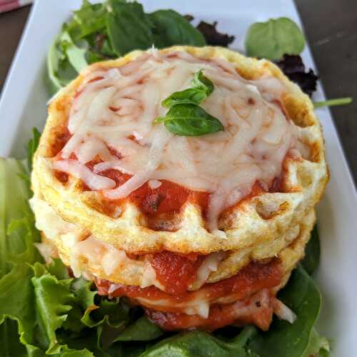 5 Minute Chicken Parmesan Chaffle