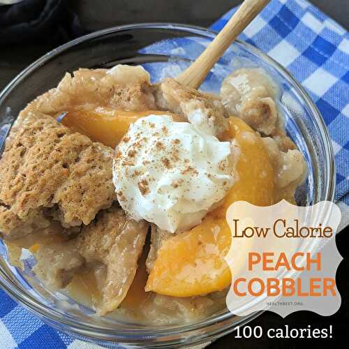 Low Calorie Peach Cobbler
