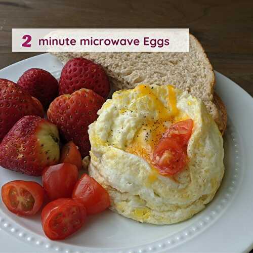 2 Minute Microwave Eggs
