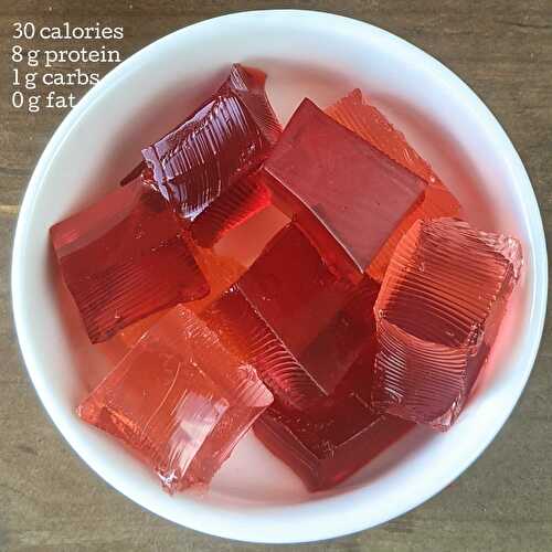 Caffeine Sugar Free Jello Blocks