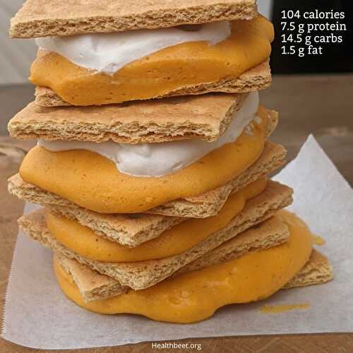 Protein Pumpkin Ice Cream Sandwiches