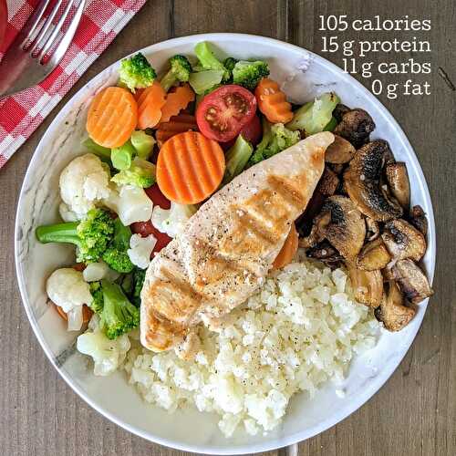 Very Low Calorie Chicken and Rice Bowl