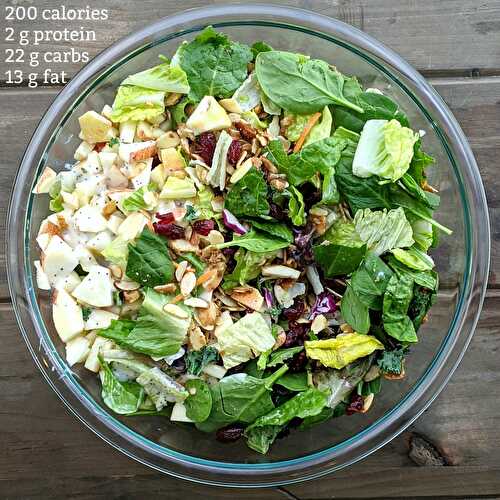 Apple Almond Poppyseed Salad