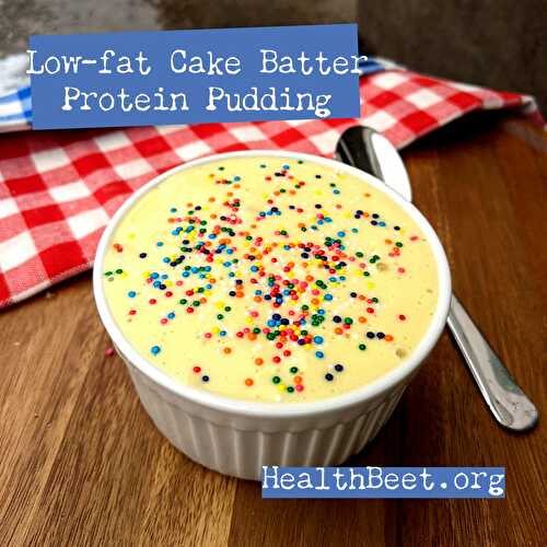 Cake Batter Protein Pudding