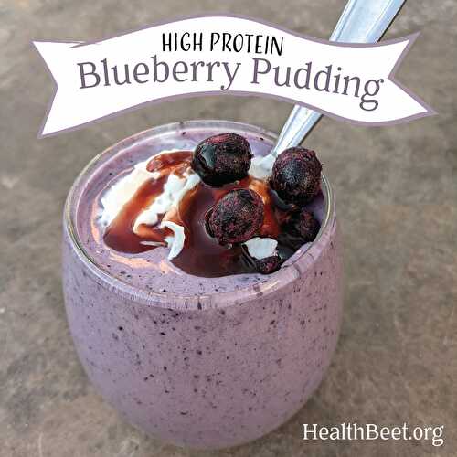 Blueberry Protein Pudding