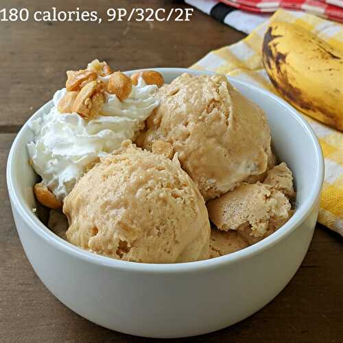 Protein Peanut Butter Soft Serve Ice Cream