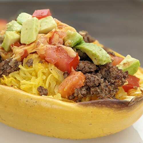 Spaghetti Squash Taco Bowl