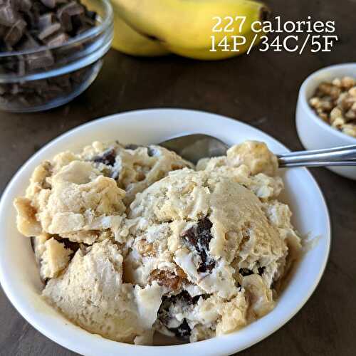 Easy Chunky Monkey Protein Ice Cream