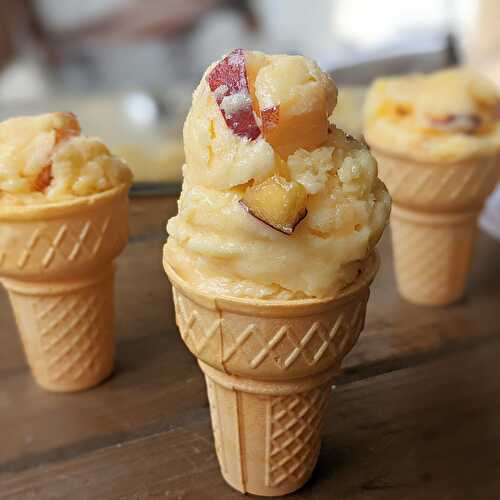 Peaches and Cream Protein Ice Cream