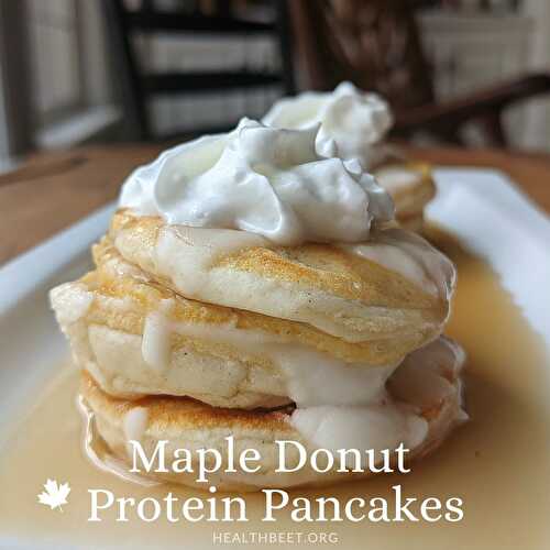 Gluten Free Maple Donut Protein Pancakes