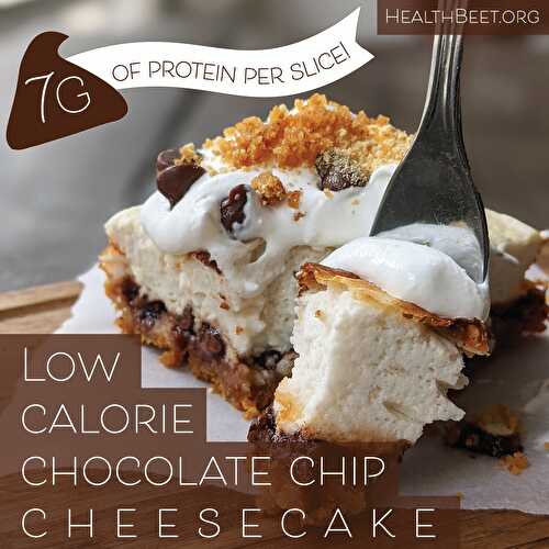 Low Calorie Chocolate Chip cheesecake