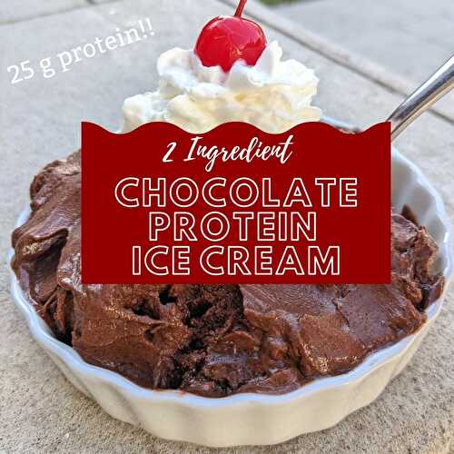 2 Ingredient Chocolate Protein Ice Cream