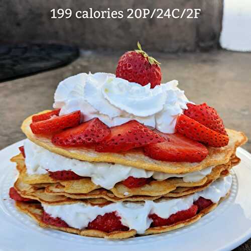 Oatmeal Cottage Cheese Pancakes Recipe with Strawberry!