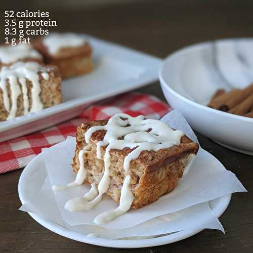 Cinnamon Roll Protein Baked Oatmeal