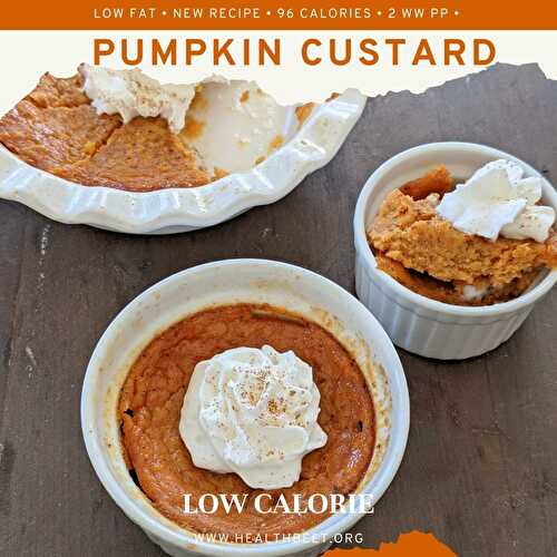 Low Calorie Pumpkin Custard