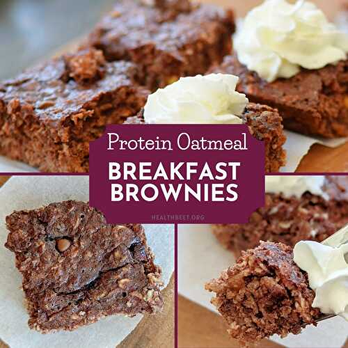 Oatmeal Breakfast Brownies with Protein