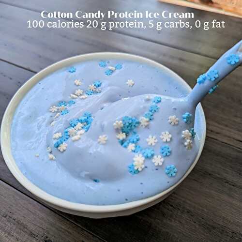 Cotton Candy Protein Ice Cream