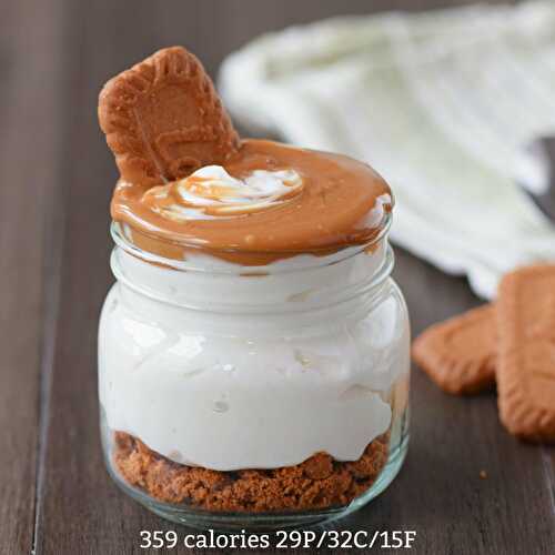 No-Bake Protein Biscoff Cheesecake Recipe