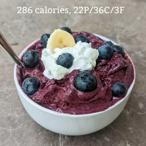 Blueberry Protein Ice Cream
